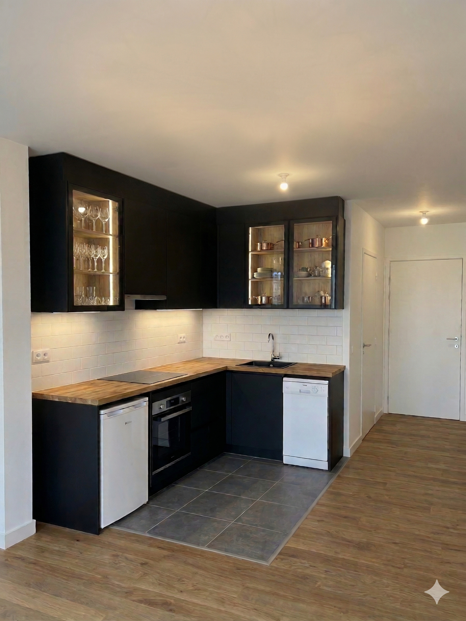 Cuisine style industriel &mdash; rendu IA